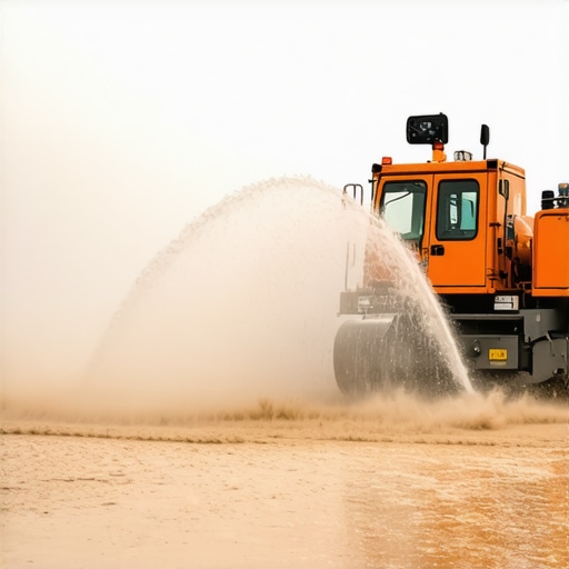 Hydrovac machinery efficiently excavating saturated silt with water jets and vacuum extraction.