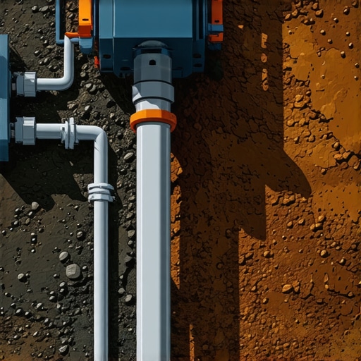 Smart Drainage and Soil Monitoring Systems in Heavy Rain Conditions Diagram showing advanced drainage infrastructure with soil sensors and real-time data visualization.