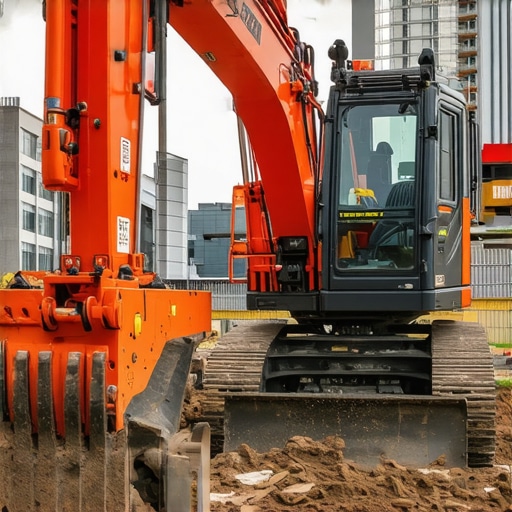 Smart Hydrovac in Action Hydrovac machine with sensors excavating soil in an urban heritage site