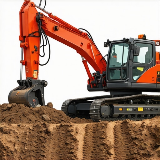 A cutting-edge vacuum excavation machine equipped with real-time soil monitoring sensors working in loose soil