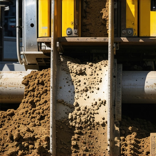 Soil Stabilization with Vacuum Excavation Technology Soil layers stabilized using advanced vacuum excavation tools in urban project.