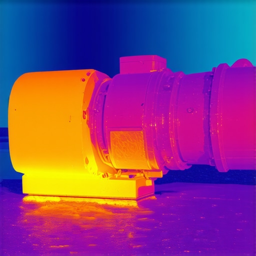 Thermal scan showing low-temperature stress points on hydrovac seals and hoses