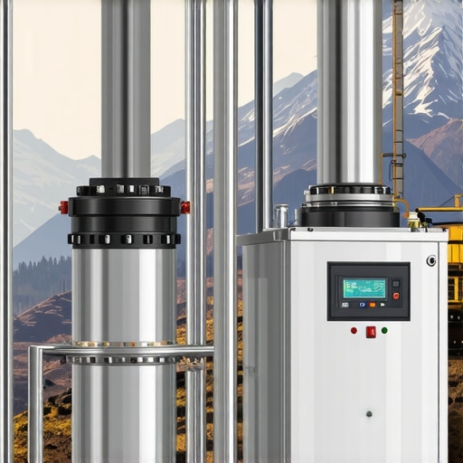 Close-up of a hydrovac moisture separator and filter housing showing signs of condensation at high altitude.